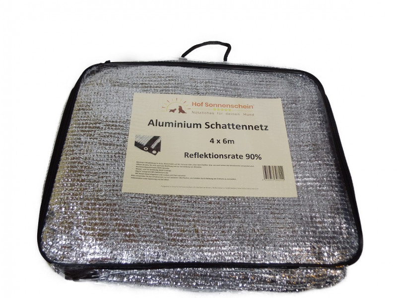 Aluminium Schattennetz 4x6m - 90% Reflektionsrate by Hof Sonnenschein®